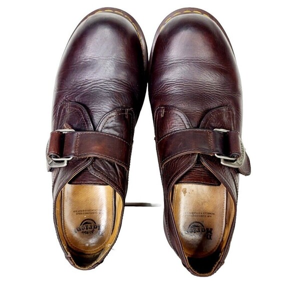 90s Y2K Vintage Dr Martens Brown Leather Monk Strap Oxfords Men\'s Size 13 main image 8